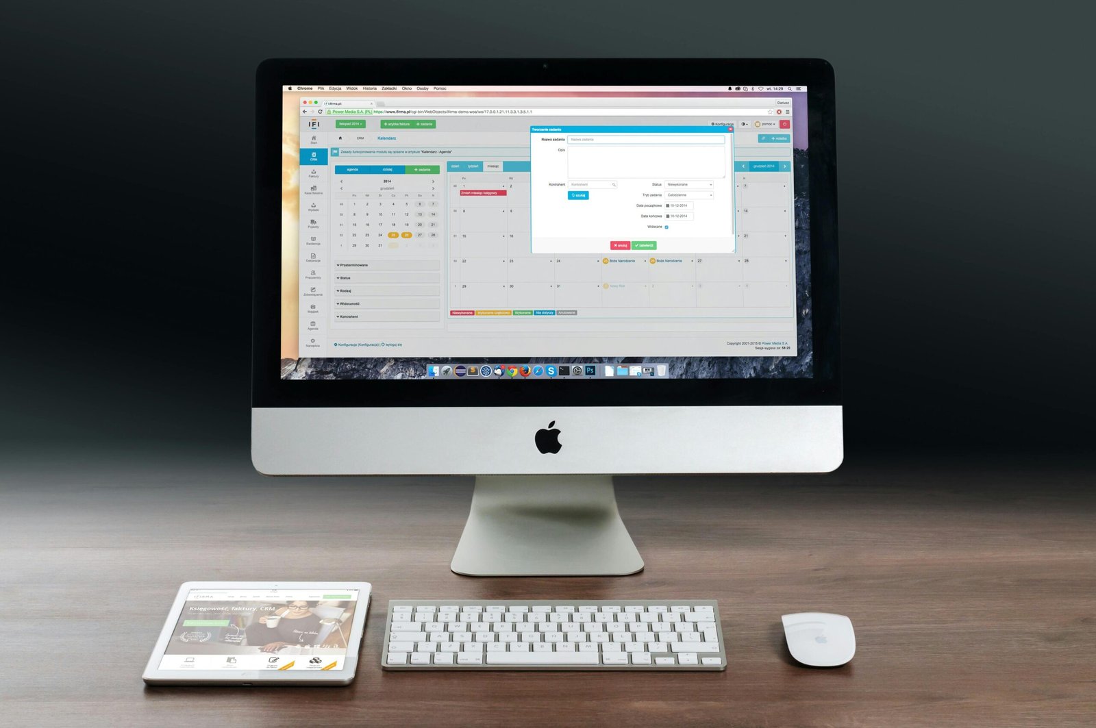 Gestion de parc IT - écran avec outil de management
